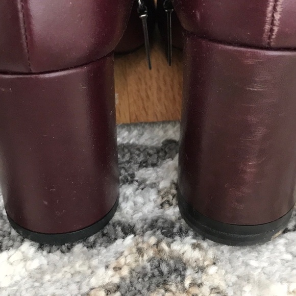🤎💜 Saint Laurent 💜🤎 DARK VIOLET Vertigo STELLA Lou Ankle Zipper Boots sz 35! - Picture 9 of 16